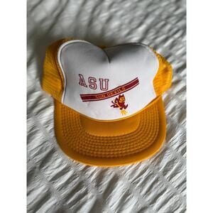 Arizona State University ASU Sun Devils Yellow and white Sun Devils Trucker Hat